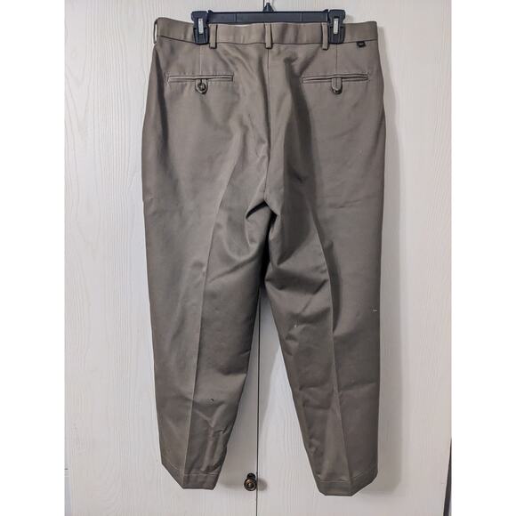 DOCKERS Men's Brown Taupe Button Closer Belt Loop Dress Pant Size 34 - Picture 2 of 4